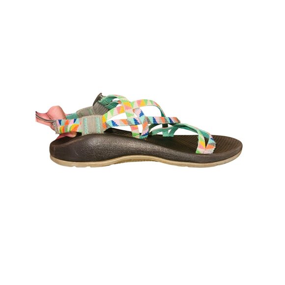 Chaco Kids Multi-Color Strappy Sport Sandals  4 Adjustable Straps Outdoor Beach - Picture 11 of 11